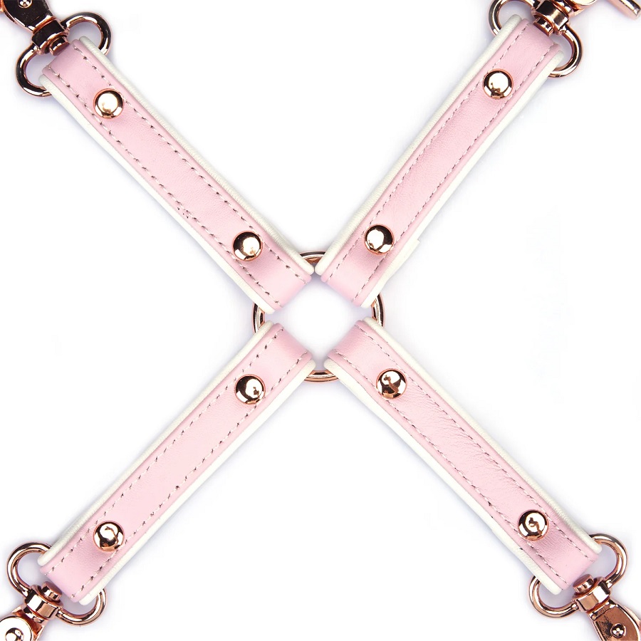 Achieve total domination with this luxurious leather hogtie.... Liebe Seele - Fairy Goat Leather Hogtie - Pink photo-3
