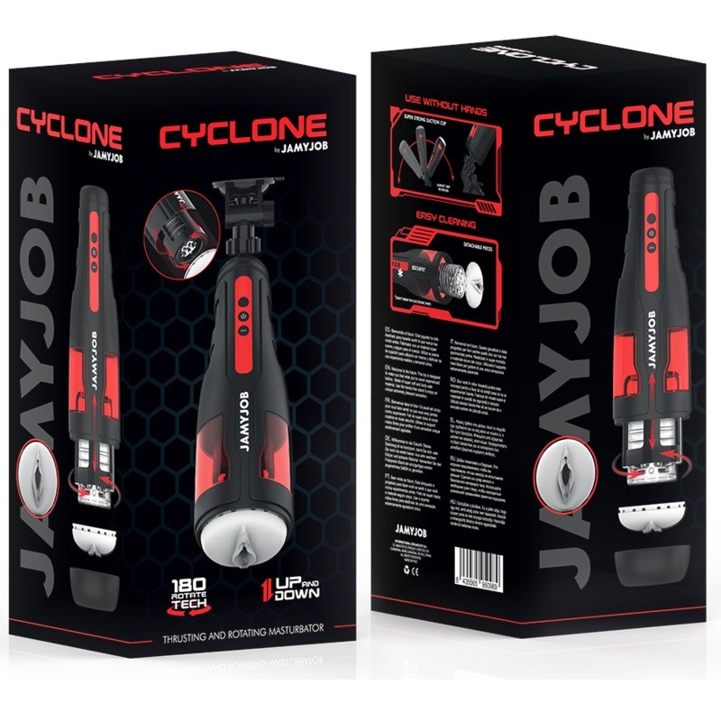 The CYCLONE automatic mouth-shaped masturbator fo... Jamyjob - Cyclone Thrusting Rotating Masturbator photo-9