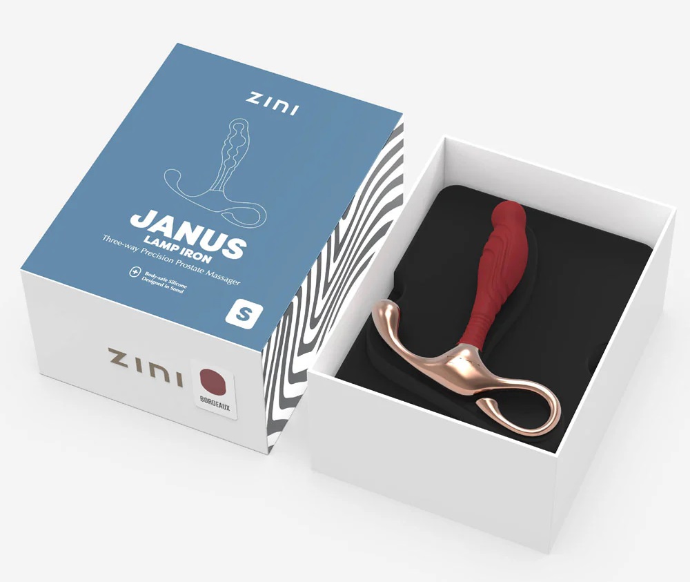 Introducing Janus Lamp Iron, the precision prostate massager... Zini - Janus Lamp Iron Prostate Massager S - Bordeaux photo-4