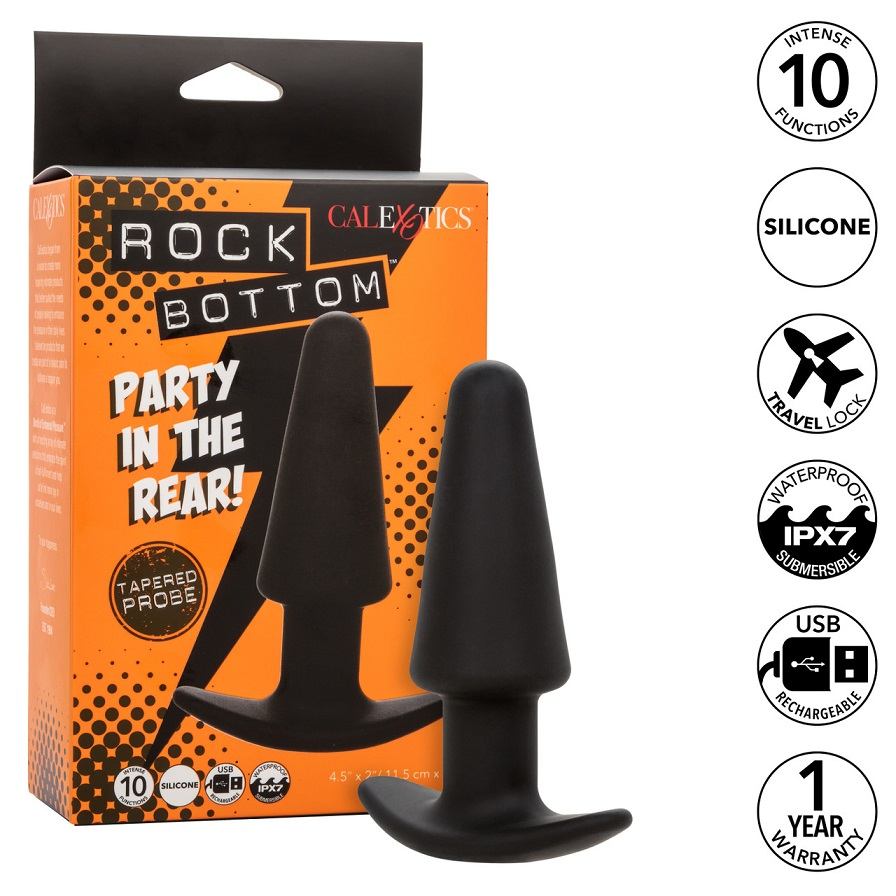 CEN - Rock Bottom 锥形后庭震动器 - 黑色 CEN - Rock Bottom 锥形后庭震动器 - 黑色 照片-9