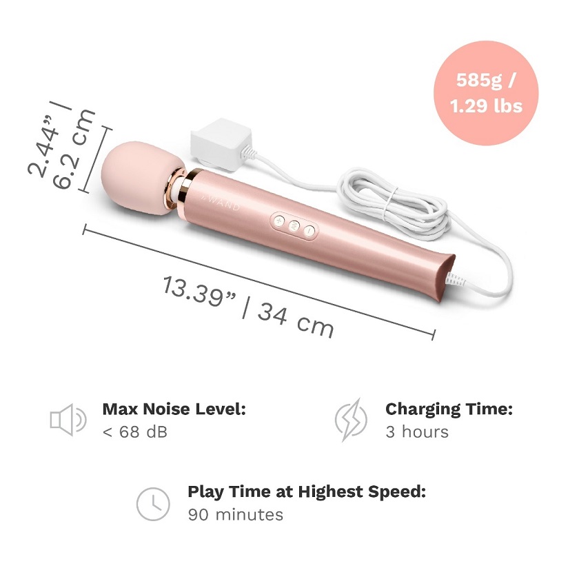 Classic makes a comeback! Le Wand took their award-winning O... Le Wand - Powerful Plug-In Massager - Rose Gold photo-13