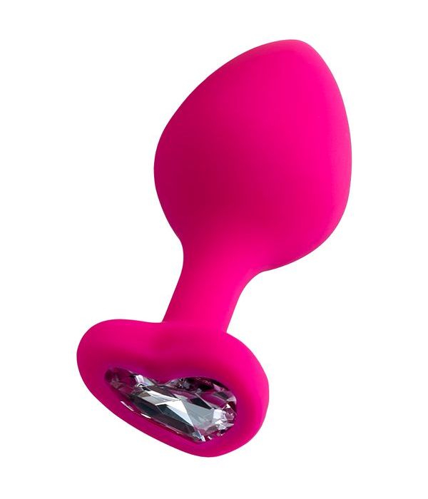 Romantic toy with a heart is a true declaration of love! Thi... ToDo - Diamond Heart Anal Plug M - Pink photo-6