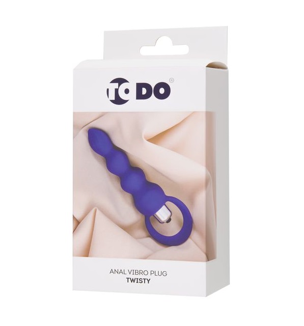 A miniature size suits a novice even. Beaded tip provides a ... ToDo - Twisty Vibro Plug - Purple photo-7