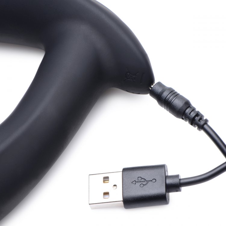 Designed to give a shock to your system, this Vibrating E-St... Zeus Electrosex - E-Stim Pro Prostate Vibe - Black photo-7