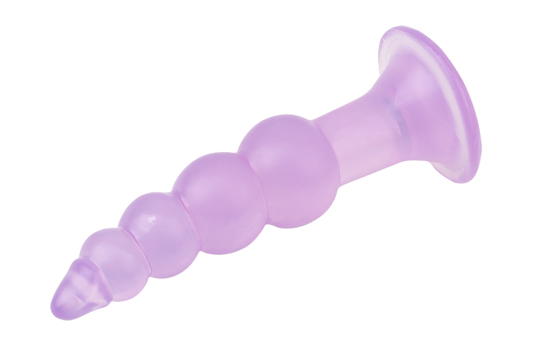 Anti-Bacterial, Better-Than-Real, Phathalate Free, Anal Trai... Chisa - Bumpy Butt Plug - Purple photo-5