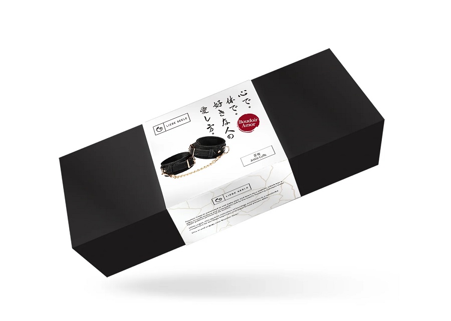 Enjoy full body domination with these beautiful Vegan Leathe... Liebe Seele - Boudoir Amor Ancle Cuffs - Black photo-7