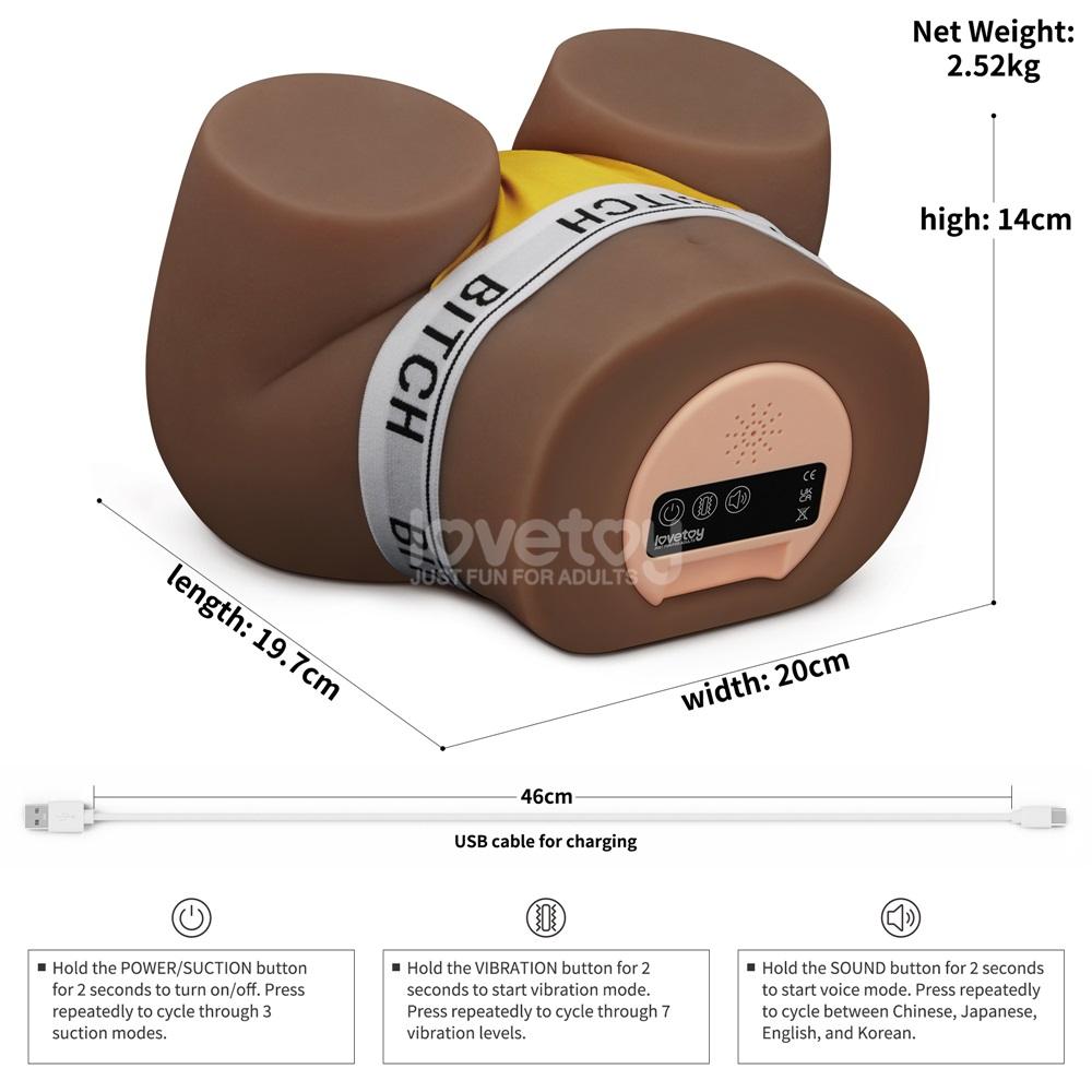 Introducing our exquisitely designed pleasure tool, the Stre... Lovetoy - Streetgirl #14 Sensation Pulse Masturbator 2.5kg - Black photo-17