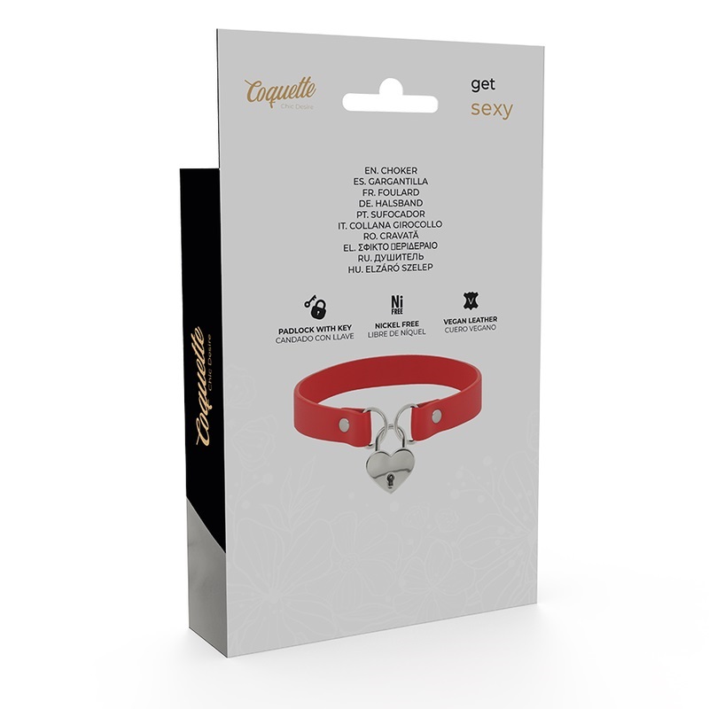 The Coquette Chic Desire accessories collection is exclusive... Coquette - Choker Keys Heart - Red photo-5