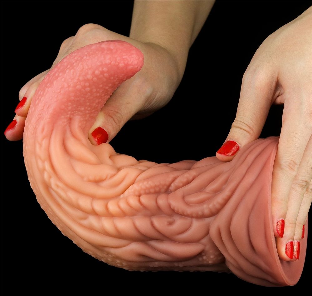 Built to deliver the most lifelike satisfaction, Love Toy du... Lovetoy - 10'' Dual Layered King Sized Tongue photo-2