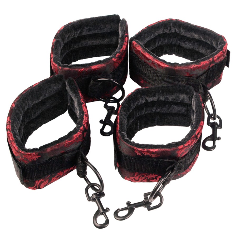 Sink into the sensations of total immobility and relinquish ... CEN - Scandal Bed Restraints - Black photo-2