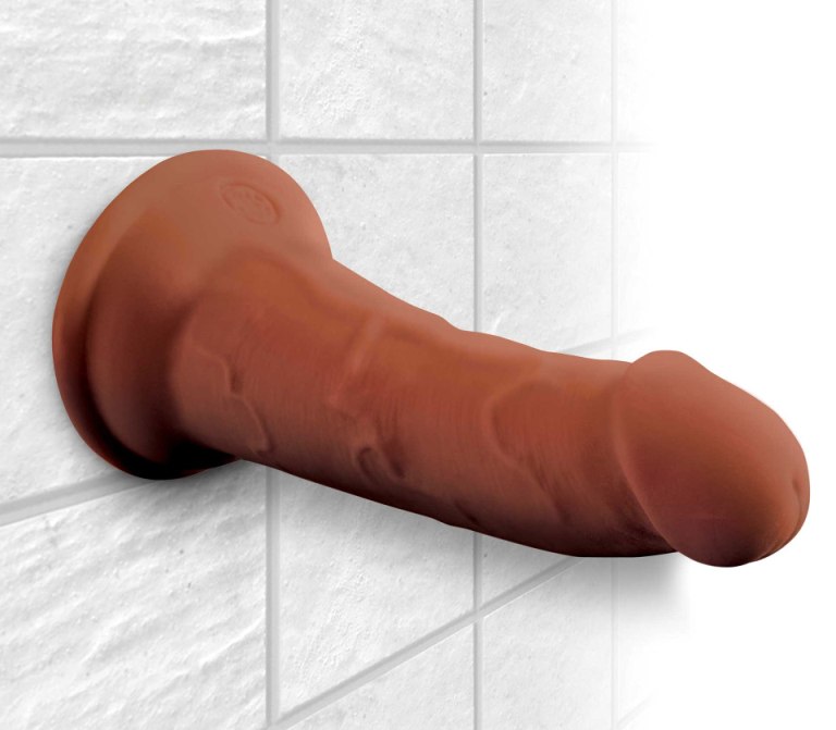 The King Cock Plus 6" Triple Density Cock is made of ne... King Cock - Triple Density Cock 6" - Brown photo-4