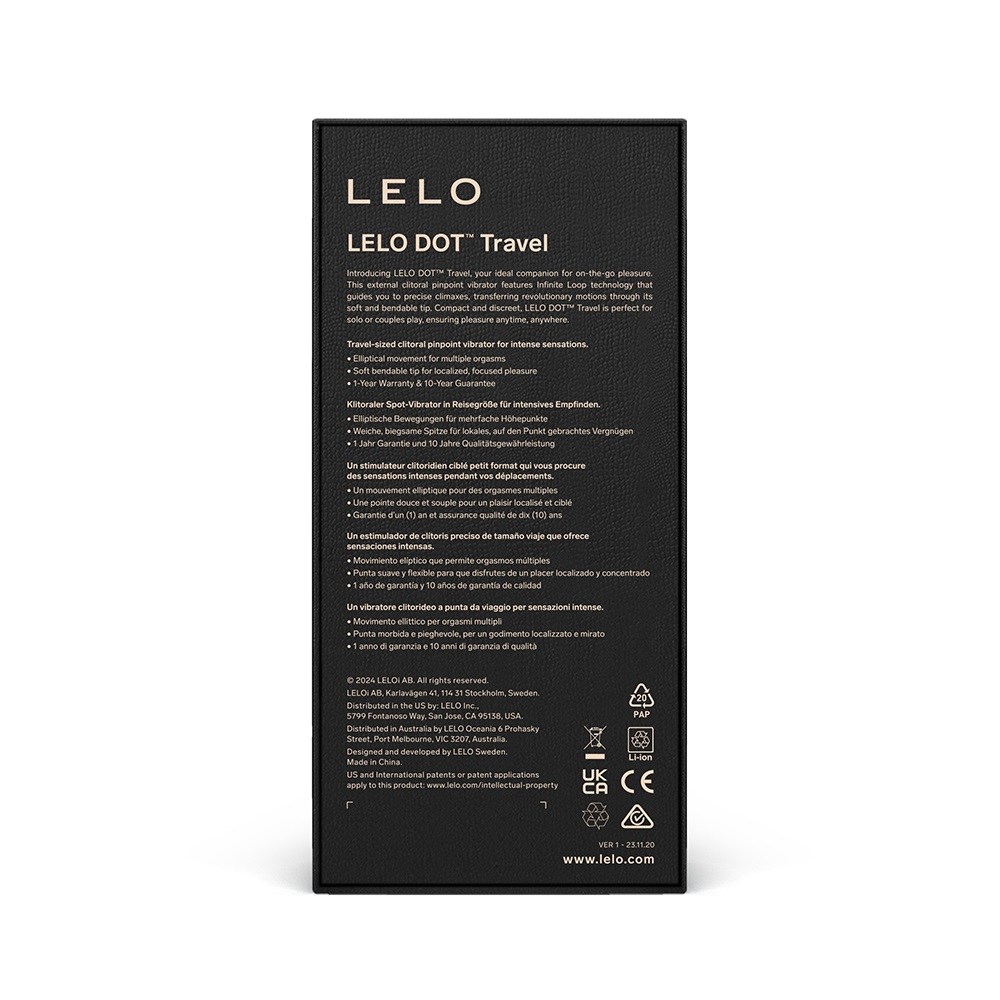 LELO DOT Travel is a discreet clitoral pinpoint vibrator ide... Lelo - DOT Travel Clitoral Vibrator - Pink photo-7
