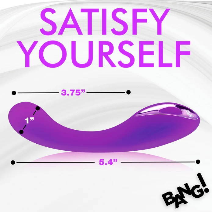 Get the power and pleasure right where you want it with this... Bang! - G-Spot Vibrator - Purple photo-8