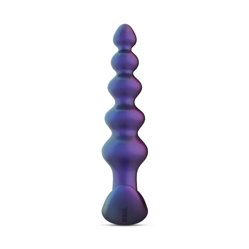 Explore yourself with this vibrating butt plug. With a total... Hueman - Galaxy Force Vibro Beads w Remote - Blue photo-5