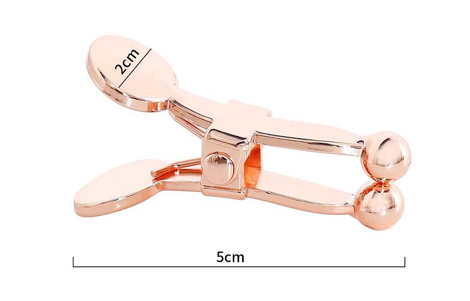 Introducing our Nipple Clamps with Ball Tips in Rose Gold – ... Kiotos - Ball Tip Nipple Clamps - Rose Gold photo-9