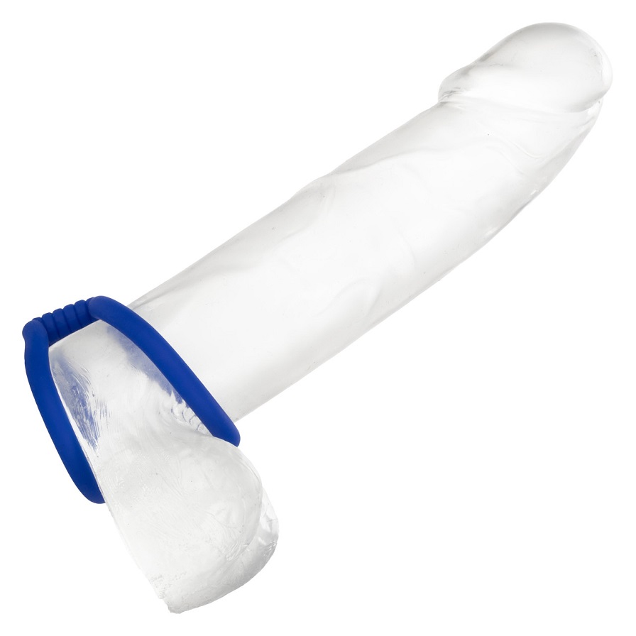 Explore new uncharted territories of pleasure with the plush... CEN - Admiral Dual Cock Cage - Blue photo-6