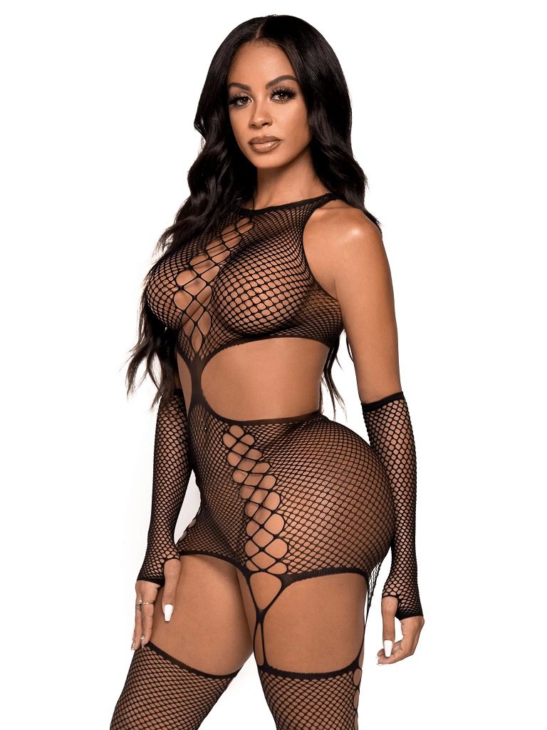 This lingerie set should come with a warning label because i... Leg Avenue - Do It To It Set - Black photo-3