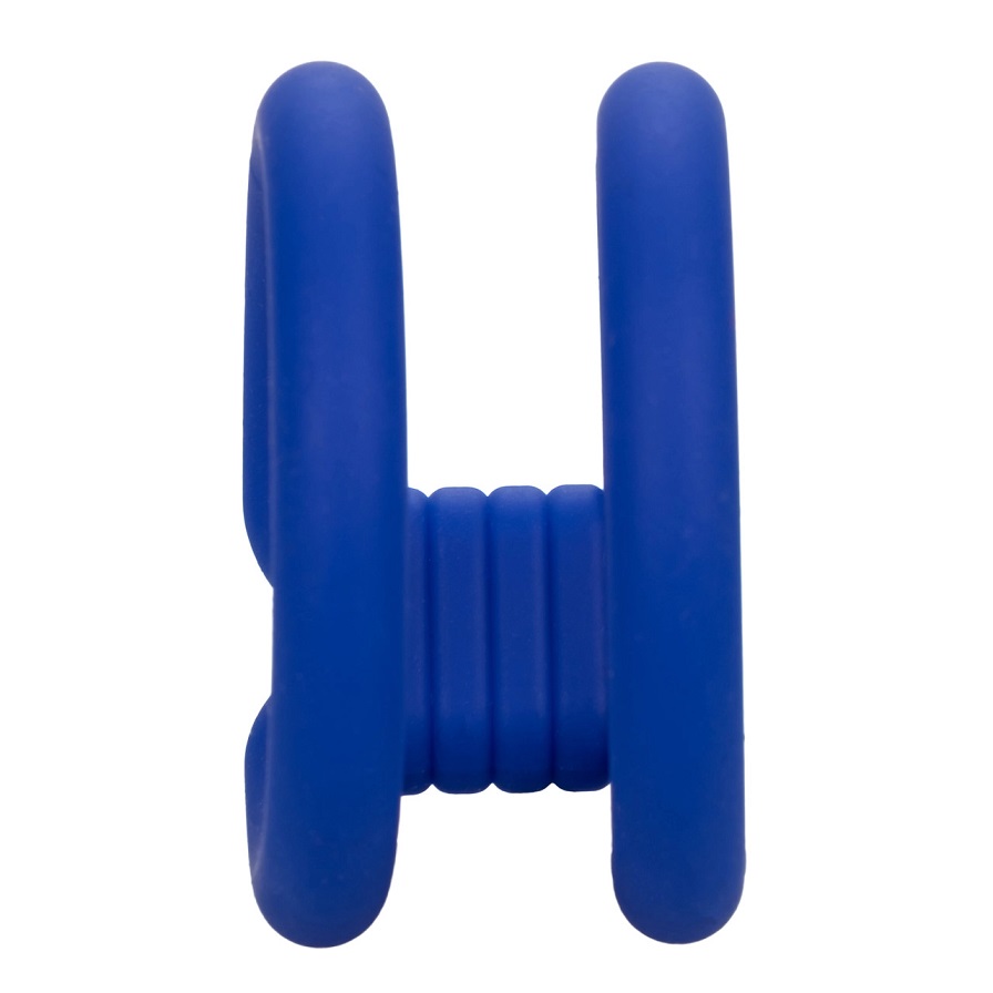 Explore new uncharted territories of pleasure with the plush... CEN - Admiral Dual Cock Cage - Blue photo-5