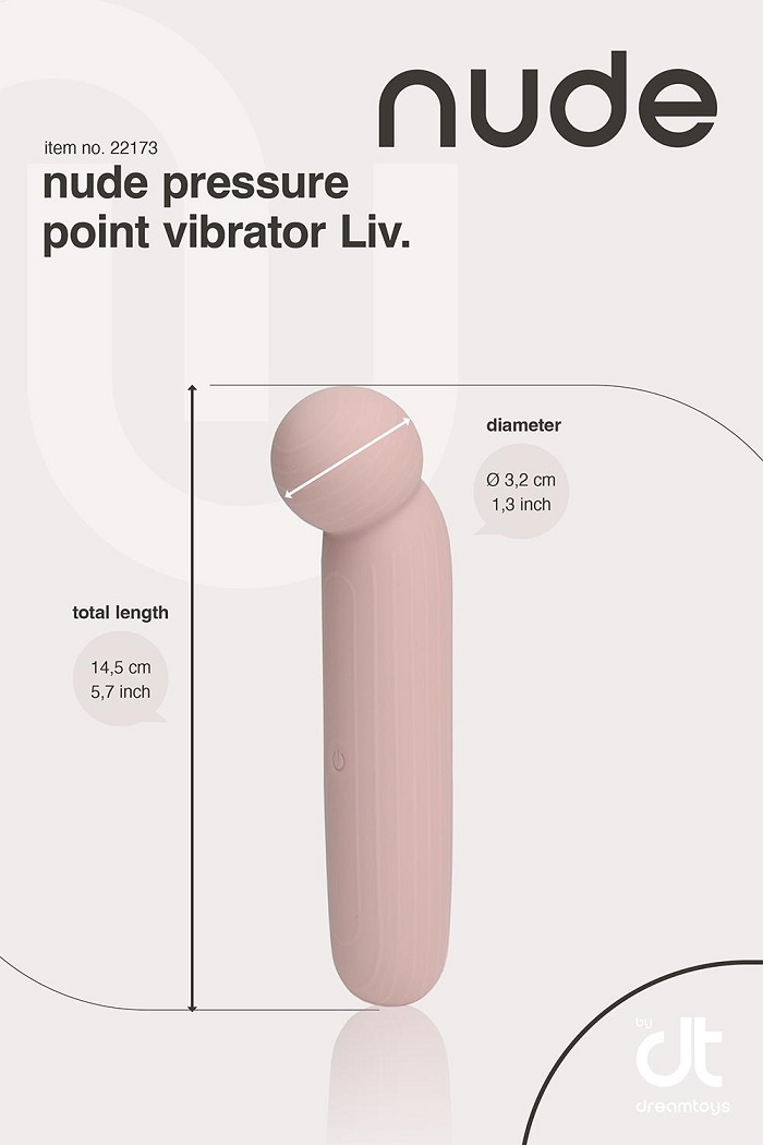Sophisticated Liv can bring users to a world of delight. The... Dreamtoys - Nude Liv Travel Vibrator - Pink photo-4