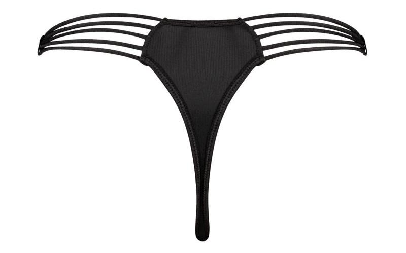 Make your lingerie collection even more complete with this b... Underneath - Coco Thong Set 3 pcs - Black - L/XL photo-7