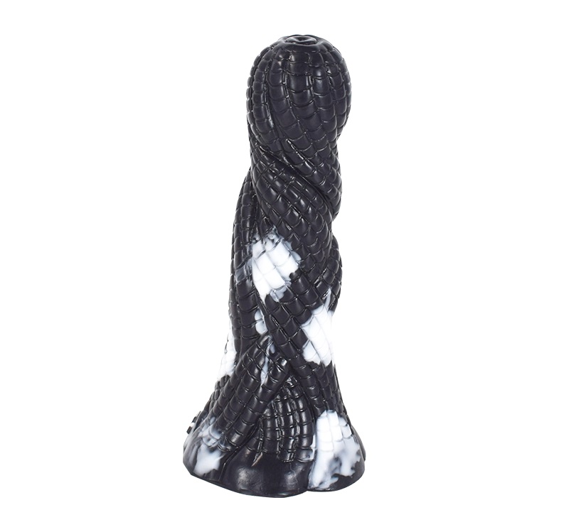 Material: silicone
Size: 13.5*3.3cm
Diameter: 3.3cm
Net weig... FAAK - Medusa Dildo - Black/White photo-3