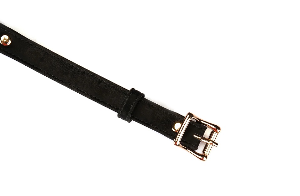 Embrace your mysterious side with this black Vegan Leather b... Liebe Seele - Boudoir Amor Ball Gag - Black photo-5