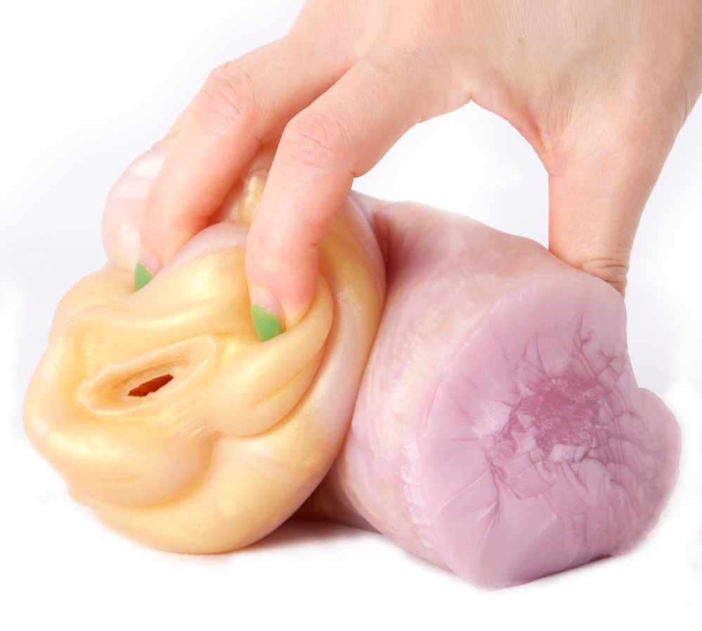 Material: Liquid silicone
Size: 10*16cm
Net weight: 622.2g FAAK - Horned Sheep Masturbator - Peach photo-4