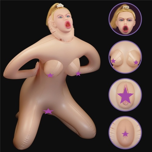 Lovetoy - 女上騎乘姿勢充氣娃娃 - 肉色 照片