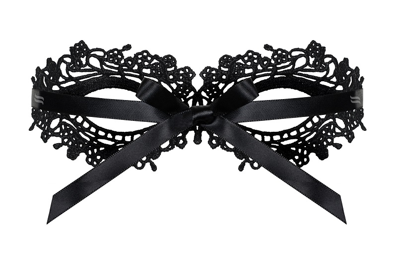 A sensual and intriguing addition to lingerie – a black mask... Obsessive - A710 Mask - Black photo-3