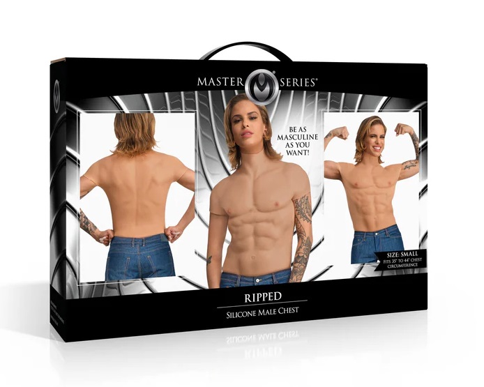 Unleash your inner strength with the Ripped Silicone Male Ch... Master Series - Ripped Silicone Male Chest S photo-7