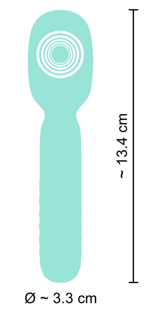 The beautiful, pastel-coloured Mini Vibrator from the Cuties... Cuties - Mini Wand Vibrator - Blue photo-10