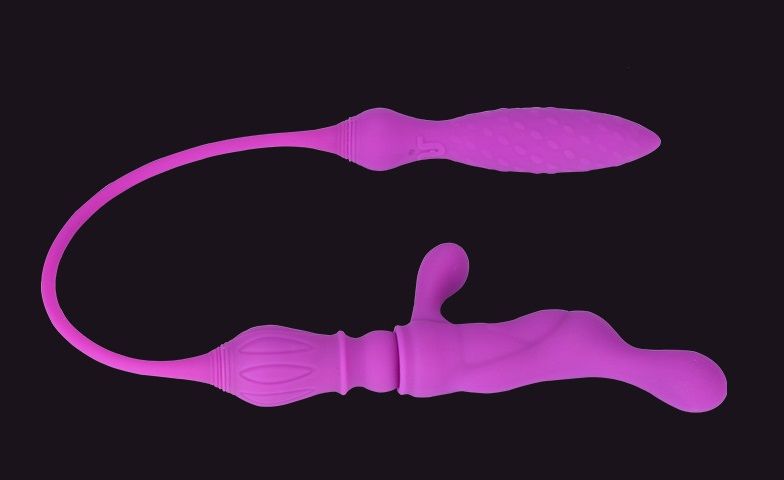 Mini Double ended vibrator with optional removable dildo she... Adrien Lastic - 2X Double Ended Vibrator photo-9