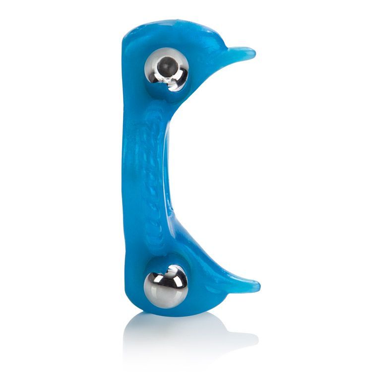Enjoy an intensified orgasmic experience with the exotic Dou... CEN - Double Dolphin Wirless Vibrating Ring photo-4