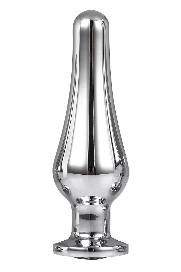 The Gleaming Love collection presents this conical shaped an... Dreamtoys - Gleaming Love Pleasure Plug M - Silver photo-4