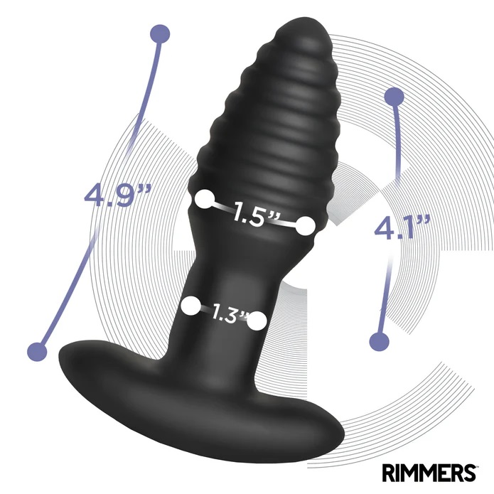 Discover new sensations with our versatile Vibrating and Rim... Rimmers - Model-E Vibro Rimming Plug - Black photo-6