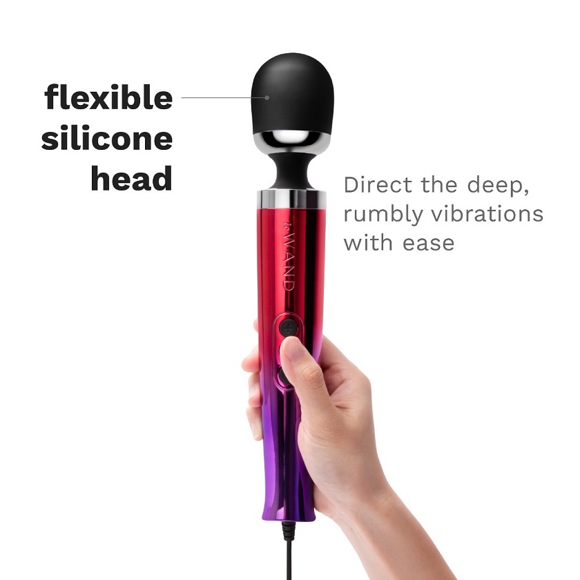 Experience the enhanced version of the acclaimed Le Wand Die... Le Wand - Die Cast Plug-In Massager - Rainbow photo-5