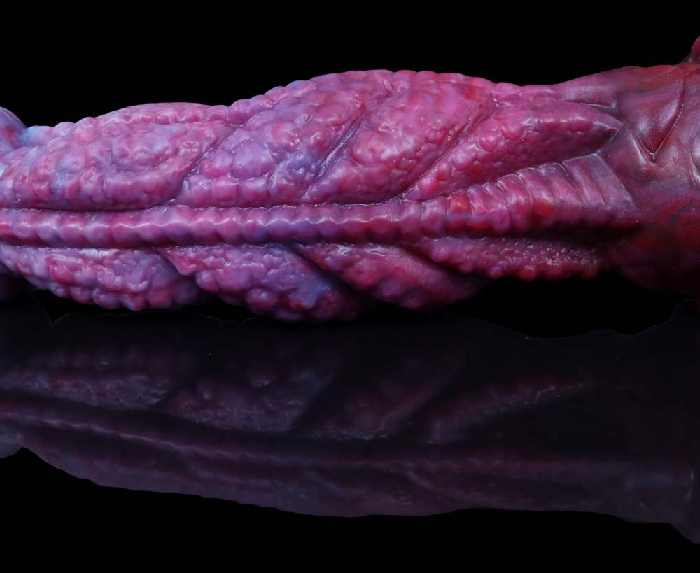 Double-headed penis. The wildly textured lines of the shaped... FAAK - Strong Muscles Double Dildo - Magic Dragon photo-10