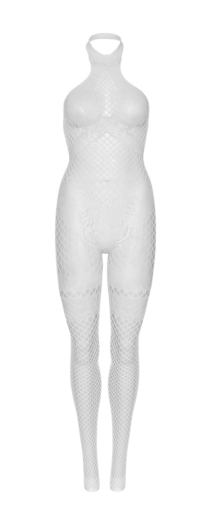 Hug your curves in all the right places in this gorgeous cro... Leg Avenue - All About You Bodystocking - White photo-6