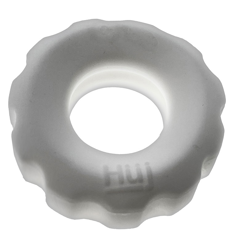 Hunkyjunk SuperHuj pack of 3 cockrings in white ice. These H... Hunkyjunk - Super Huj C-Rings - Ice photo-2