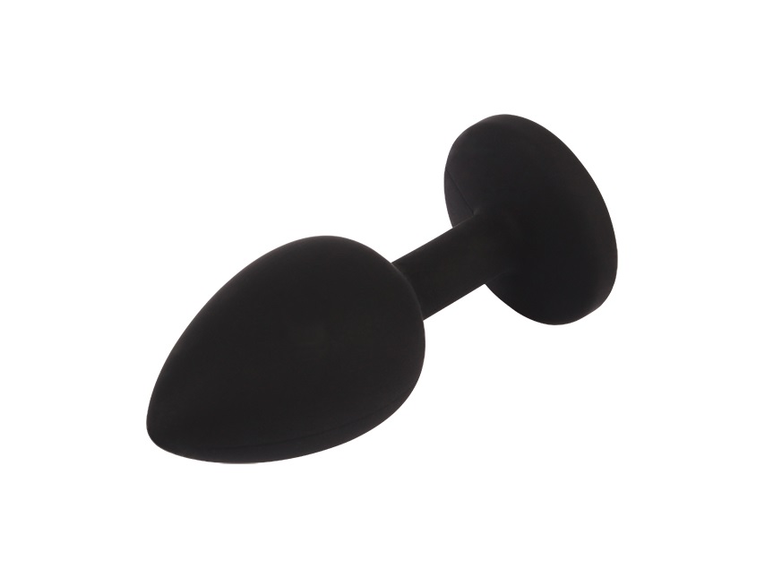 Anal Play and Training, Phthalates Free, Tapered Easy Entry ... Chisa - Booty Fantasy Gem Plug S - Black photo-3