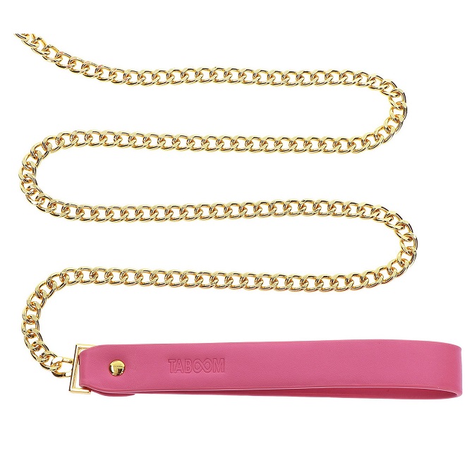Add a touch of cuteness and sexiness to your bondage collect... Taboom - Malibu Collar w Leash - Pink photo-5