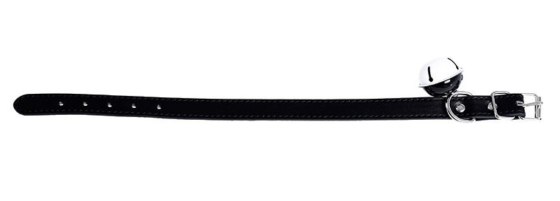 Introducing our elegant Black Collar with Bell in premium PU... Kiotos - Collar w Bell - Black photo-8