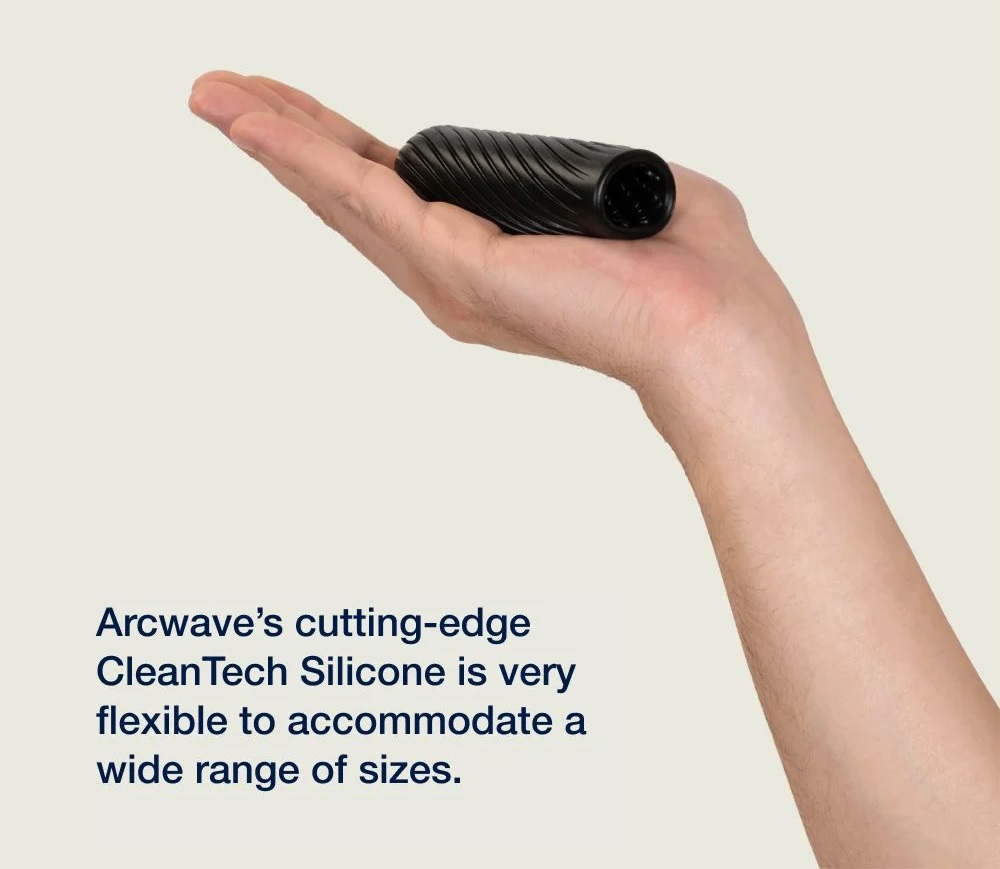 Ghost is a skin-soft silicone toy with a trick up its sleeve... Arcwave - Ghost Flip IT Pocket Stroker - Black photo-2