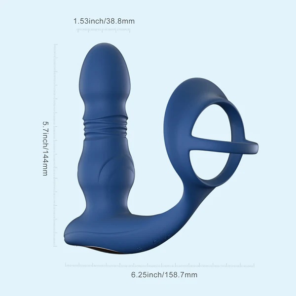 Dive into the world of P-spot and perineum massages with thi... Honey Play Box - Cyrus App Thrusting Prostate Massager - Black photo-6