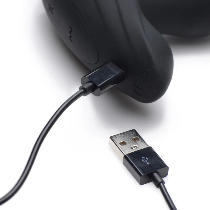Treat your ass to a plug that vibes and thrusts! Ergonomical... Thunderplugs - Thrusting Vibro Plug - Black photo-6