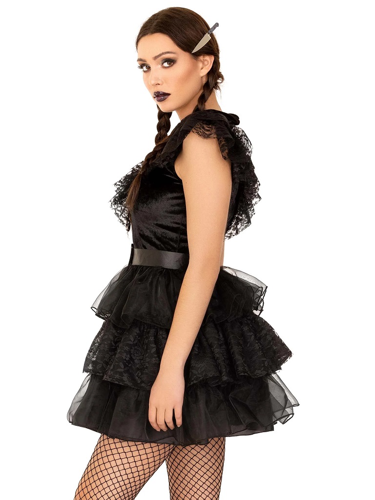 Dance to the beat of your own drum in the delightfully dark ... Leg Avenue - Raving Rebel Costume - Black - M photo-3
