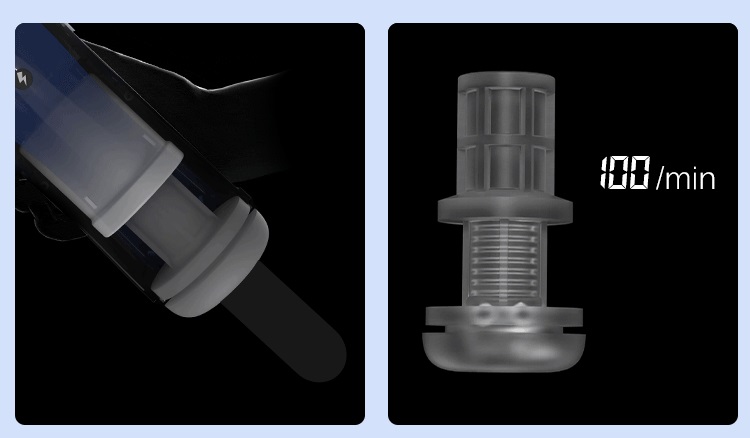 MyThruster is an innovative masturbation cup with thrusting ... MyToys - MyThruster - Blue photo-8