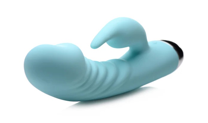 Please yourself with this sensational bunny vibe! One ear re... Power Bunnies - Sassy 10X G-Spot Vibe - Blue photo-3
