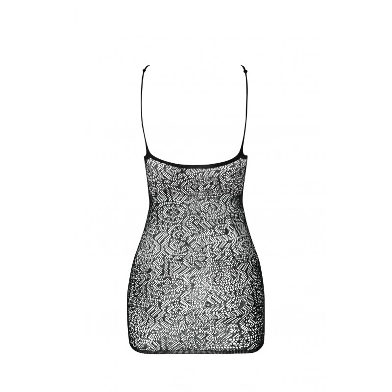 Sexy bodystocking dress that perfectly fits the figure, emph... Passion - Dress BS096 - Black photo-6