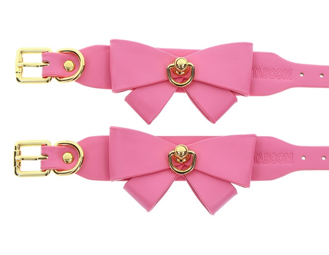 Add a touch of cuteness and sexiness to your bondage collect... Taboom - Malibu Wrist Cuffs - Pink photo-8